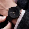 Wristwatches Luxury Men's Fashion Business Calendar Watches Blue Stainless Steel Mesh Belt Analog Quartz Watch Relogio Masculino Mens