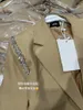 Damespakken Dames 2022 Fashion Crystal Double Breasted Blazers Jas Vintage Herfst Winterjassen met lange mouwen