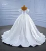 Sweetheart Wedding Dress Luxury Simple Heavy Beaded Sequins Lace Up Off Shoulder SM67397