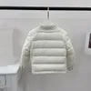 Baby Designer Coat Kid Płaszcz z kapturem zimowa kurtka nowa kołnierz mandarynki gęsta ciepła marna odzież chłopcy Dziewczęce Kurtki odzieży wierzchniej