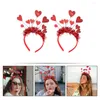 Bandanas 2Pcs Chic Valentine's Day Hair Hoops Love Heart Headbands Lovely Hairbands