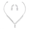 Ensembles de bijoux de mariage femmes colliers boucles d'oreilles pendentifs accessoires colliers boucles d'oreilles luxe mariée