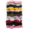 Bandanas 12Pcs Elastic Hair Scrunchies Bow Tie Ropes Holder