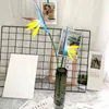 Faux Floral Greenery 12 Piece Artificial Flowers 57Cm Pu Bird of Paradise Colorful Fake Plant Bouquet Home Party Wedding Decoration Accessories J220906