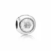 100% Plata de Ley 925 Gota radiante transparente con piedra de circonia cúbica facetada Se adapta a las pulseras europeas Pandora Jewelry Charm