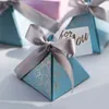 Geschenkpapier, dreieckige Pyramide, Pralinenschachtel, Hochzeitsgeschenke und Geschenkbox, Papierbox, Verpackung für Hochzeitsdekoration, Babyparty, Partyzubehör 220913