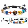 Braccialetti di fascino 9 pianeti pluto universo braccialetti gioielli di moda galassia sistema solare braccialetto per donne uomini