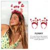 Bandanas 2Pcs Chic Valentine's Day Hair Hoops Love Heart Headbands Lovely Hairbands