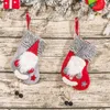Noel Süslemeleri Çoraplar Noel Baba Yüzsüz Bebek Hediye Çoraplar Şeker Çantası Ağacı Dekorasyon Şömine Asma Süsler