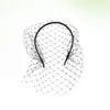 Bandanas Veil Headband PartyAccessories Veils Bridalfascinators Свадебная одежда для волос лицо с мешкоктейлем