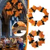 Decorative Flowers Halloween Decoration Bat Wreath Pendant Window Door Hanging Garland Horror Props Decor For Home Partys Q9a4