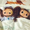 Dolls de pelúcia Cheburashka Plush Toy Big Eyes Monkey With Roups Soft Doll Russia Anime Bebês Sleep Sleep Applease Doll Toys For Children 220913