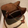 2022 hot luxurys designers NEONOE Bucket Shoulder Bags flower Purses Women Tote Brand Letter Genuine Handbags crossbody bag