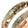 Bangle cloisonne dubbel för kvinnor armband till hands emalj smycken kvinnors kvinnliga set mors dag gåva fru