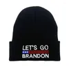 Berets 2022 Poleć Brandon haftowane czapki czapki swobodne zimowe jesień ciepłe dzianiny maska ​​mężczyzn mężczyzn kobiety wełny czapki czapki czapki