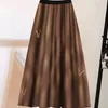 Vrouw rokken geplooide stijl bodems rokbroek casual jurk Aziatische maat s-l