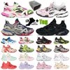 20ss Track 2 Spor Sneakers Lüks Tasarımcı Sıradan Ayakkabı Erkek Kadınlar İzler 2.0 Pembe Yeşil Spor Kırmızı Dantelli Jogging Pastel Triple S Yürüyüş Chaussures