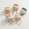 Cappello invernale per bebè in lana di agnello Berretto per bebè caldo per bebè per ragazzi Accessori per bambine Berretto per bebè 3-24M