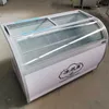 Popsicle Showcase Commercial Ice Porridge Freezer Cold Drink Shops Ice Cream Display Cabinet 200W