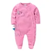 Rompers Winter Baby Boy Clothes Cartoon Design Long Sleeve Born Girl Rompers Velvet Full Overalls Toddler Costume 220913