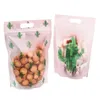 선물 랩 50pcs 믹스 디자인 Nougat Candy Plastic Zippe Bags 손으로 만든 쿠키 선물 포장 셀프 스탠드 비스킷 Chrismas 웨딩 호의 가방 220913