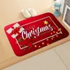 Tapis de noël porte coussin tapis de sol tapis d'extérieur chambre Santa Wapiti joyeux décorations pour la maison 2022 cadeau noël Natale