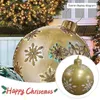 パーティーデコレーション大きなPVCクリスマスボール装飾ツリーアウトドアイヤーギフトクリスマスホームインフレータブルおもちゃ