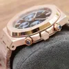 Watches Watches Classic Watches Watch 45 ملم للأزياء ، Wristwatch Montre de Luxe Gifts for Men Rose Gold