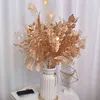 Faux Floral Greenery 1 Pcs Golden Fake Flower Christmas Flower Golden Eucalyptus Ginkgo Leaf Simulation Golden Plastic Flower Persian Leaf J220906