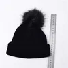 Berets herfst winter baby bont pom pom poms beanie hoeden meisjes jongens kinderen haak buiten bewaar warm gebreide hoed cadeau schedels mutsen beanies