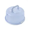 Storage Bottles Round Cake Carrier Box Container Transporter With Lockable Lid Cover