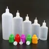Tropfflaschen aus weichem PE-Kunststoff, 5–120 ml, mit kindersicherem Verschluss, langer, dünner Spitze