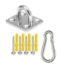 Camp Furniture 10 Sets/Pack Stainless Steel Suspension Bracket Hammock Mount Ceiling Hook Anchor Hanger For Aerial Yoga Sex Swing Hanging