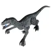 ElectricRC Animals 24G RC Simulation Dinosaur Toy Velociraptor LED Light Roaring Robot Dinosaur Toys for Kids Birthday Gifts Products 220913