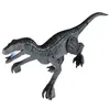 ElectricRC Animals 24G RC Simulação Dinosaur Toy Velociraptor LED LED ROOING ROARD Robot Toys para crianças Presentes de aniversário 220913