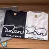 T-shirt da uomo Human Made T-shirt con stampa di orso polare Harajuku Style Casual da uomo T-shirt da donna in cotone di bambù T220909