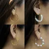 Hoop Earrings Stainless Steel Women's Chain Gold Exaggerated Drop Earring 2022 Trend Fashion Jewelry