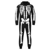 Family Matching Outfits Mom Dad Kids Halloween Skeleton Print Onepiece Garment Family Matching Hooded Clothes Autumn Long Sleeve Zipper Hoodie Jumpsuit 220913