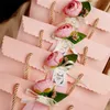 Gift Wrap 10pcs Wedding Tote Gift Bag Packaging FOR Favors Birthday Party Supplie Brand Paper Hand Bags 220913