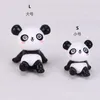 8 teile/los Garten Dekoration Niedliche Panda Figur Miniatur Tier Statue Mini Fee Garten Ornament Harz DIY Handwerk3009794