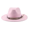قبعة الشتاء للنساء رجل فيدوراس قبعات بنما غرب رعاة البقر خمر الصلبة فيدوراس تشابو Femme