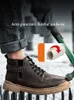 Boots Safety Men Steel Toe Cap Antismash Antipuncture High Top Work Antiscalding Upper Winter Shoes 220913