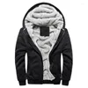 Herren Hoodies 2022 Männer Winter Dicke Fleece Zipper Mantel Sportwear Männlichen Streetwear Sweatshirts 4XL 5XL