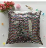 Lantejoulas DHL Mermaid Pillow Case Almofada Nova Sublimação Lantejoulas Mágicas Em Branco Fronhas Transferência Quente Impressão DIY Presente Personalizado FY7441 s