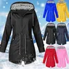 Women's Trench Coats Women's Women Raincoat Windbreaker Outdoor Camping Windproof Jacket Mountaineering Clothes Female Casual Silm