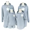 Roupas de correspondência familiares Joyccin 2pcs star bordado moleto