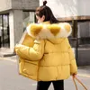 Femmes Automne Vêtements Chic Parkas Doux Fourrure À Capuche Vers Le Bas Jaket Femme 2022 Nouvelle Mode Coréenne Lâche Jeunesse Doudoune Femme Manteau D'hiver 0913