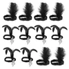 Bandanas 12pcs Feathers touced Bands Head Decors Bands Hairs for Party