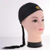 Bandanas Chinese zwarte fancy jurk hoed met oriëntaal feestkostuumaccessoire