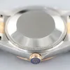 EWF 31 mm 278271 ETA A2688 Automatik-Damenuhr, zweifarbiges Zifferblatt aus Roségold, Schokoladendiamanten, JubileeSteel-Armband, Super Edition für Damen, Karte derselben Serie, Puretime A1